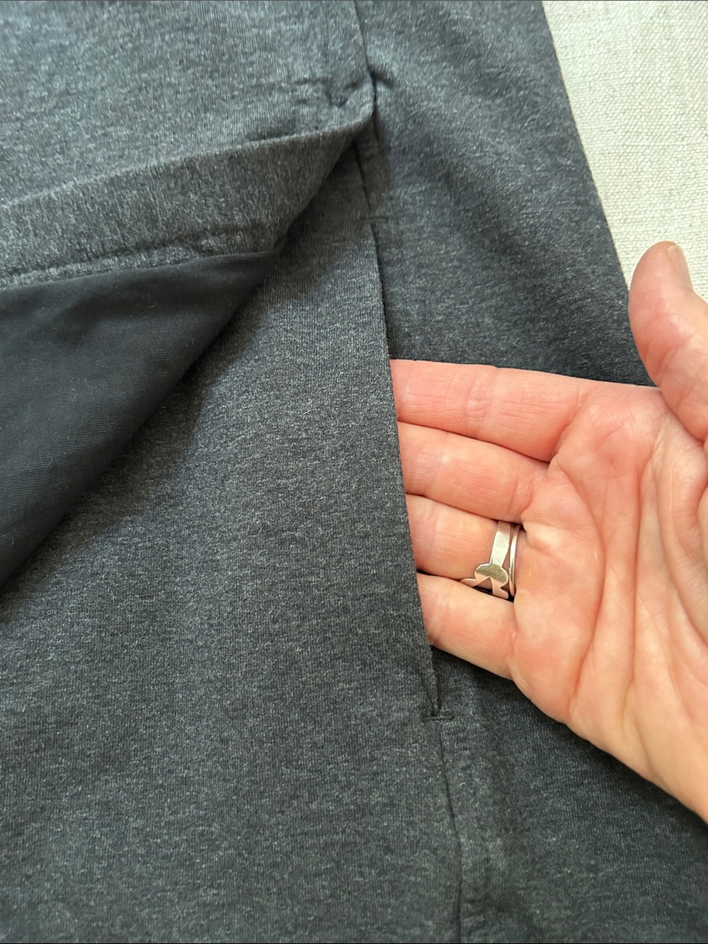 lululemon athletica Coast Wrap II Women's 6 Charcoal Gray Cowl Neck Yoga Jacket - Picture 13 of 14